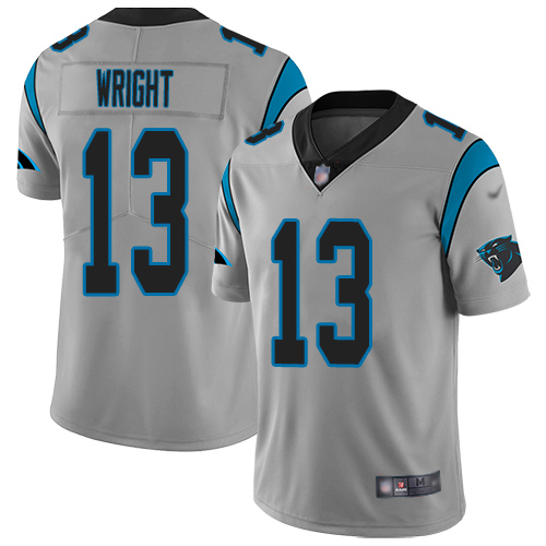 Carolina Panthers Limited Silver Men Jarius Wright Jersey NFL Football #13 Inverted Legend